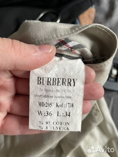 Burberry брюки мужские