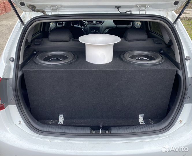 Короб под 2 12 сабвуфера на трубе