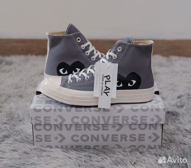 Comme des Garcons Play x Converse Grey