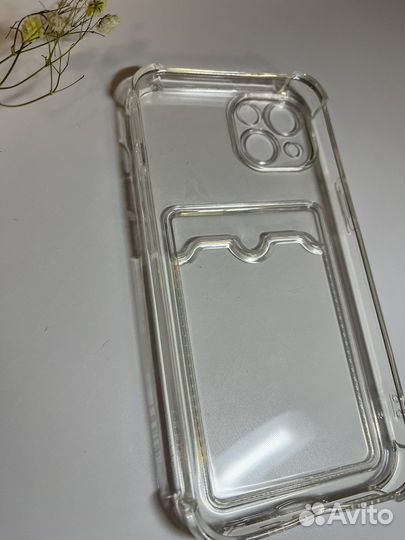 Чехол на iPhone 13 с кармашком для карты