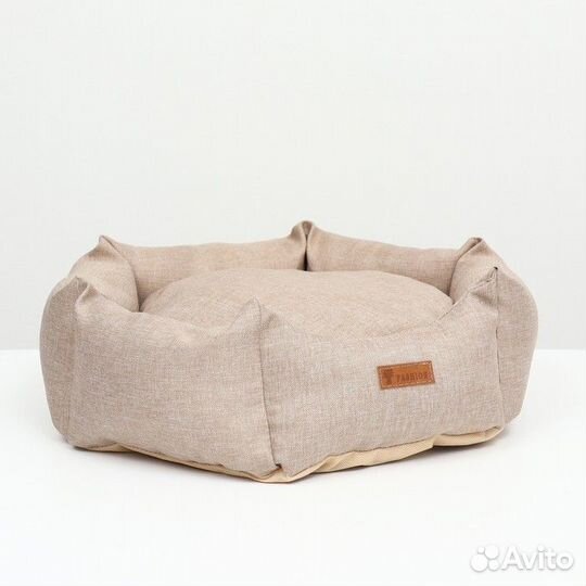 Лежанка шестиугольная, 52 х 50 х 15 см, рогожка