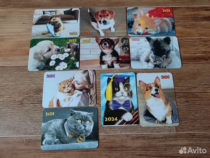 Календарики - кошки, собаки