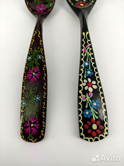 Ложка деревянная. Набор 2 шт. Редкие Новое из СССР