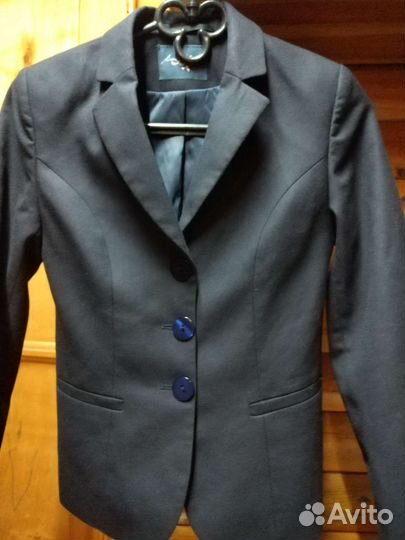 Пиджак школьный темно синий