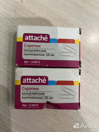 Скрепки канцелярские attache