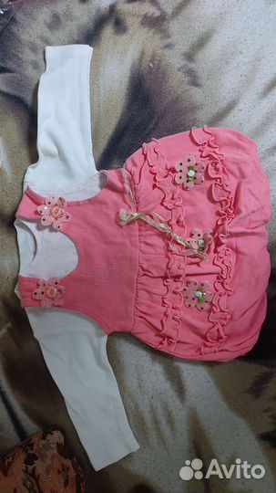 Комплект на выписку + платье