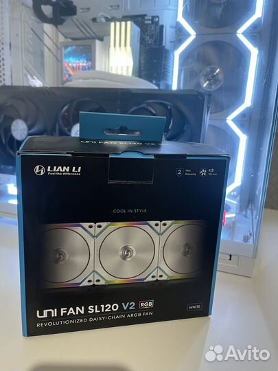 Вентиляторы Lian li sl 120 v2 reverse + обычные