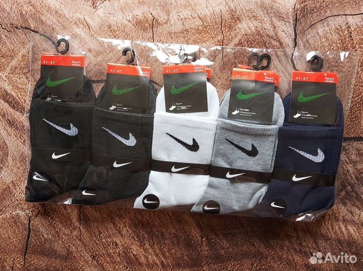 Носки Nike Adidas Jordan белые