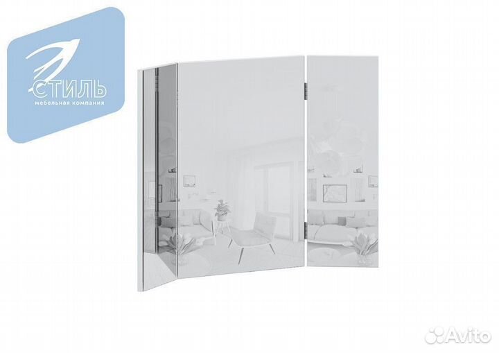 Эва зн-007 Зеркало навесное Белый (Гладкий)