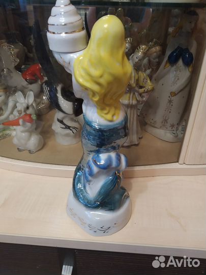 Статуэтка штоф Полонне русалка редкая, 32 см, СССР