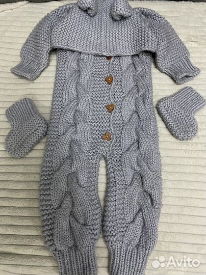 Комбинезон шерстяной 80-86