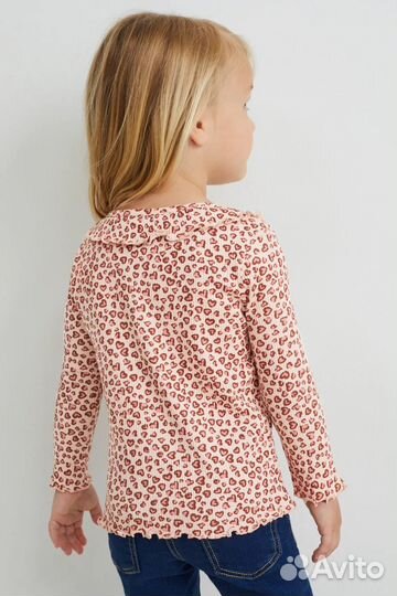 Свитшот лонгслив на девочку 104 110 3 шт C&A новые