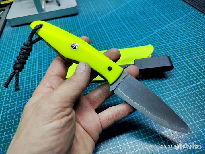 Нож ручной работы фултанг PGK в 95х18 / микарта