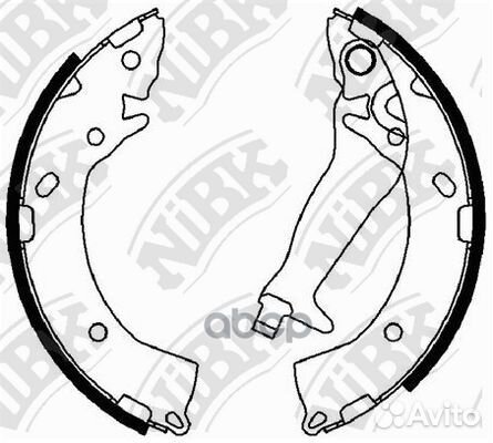 Колодки барабан.hyundai getz 1.4 2005 - 2010 FN