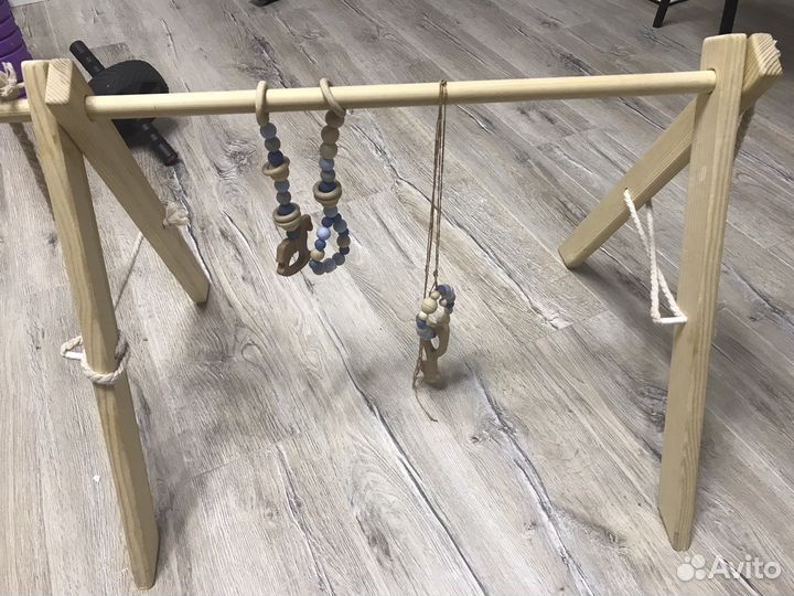 Деревянная развивающий тренажер мобиль монтессори