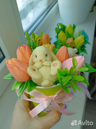 Букет цветов из мыла ручной работы