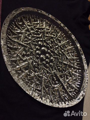 Блюдо хрустальное СССР