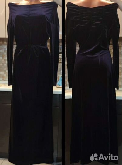 Платье бархатное, р. 44