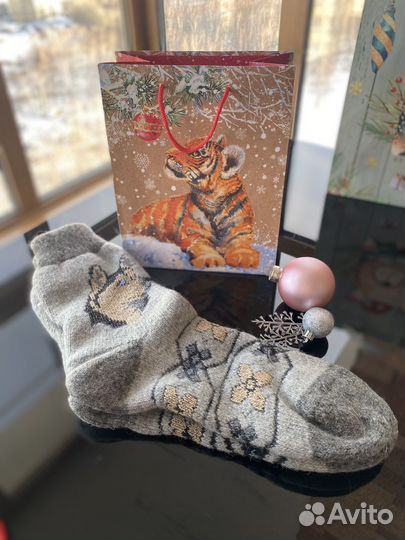 Носки мужские шерстяные новые вязанные