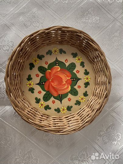 Конфетница, волховская роспись