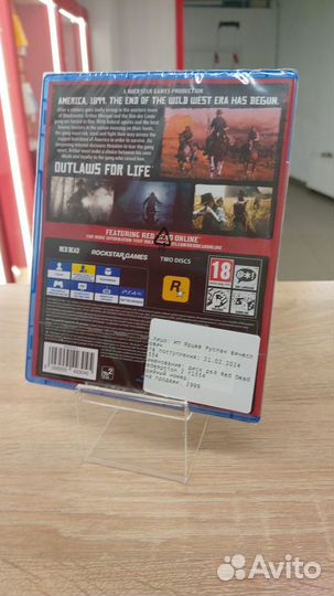 Новый диск PS4 Red Dead Redemption 2