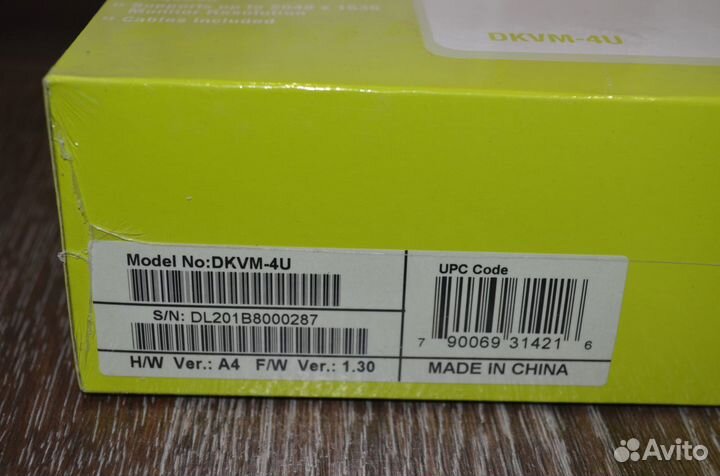 Переключатель для монитора, клавиатуры, мыши KVM