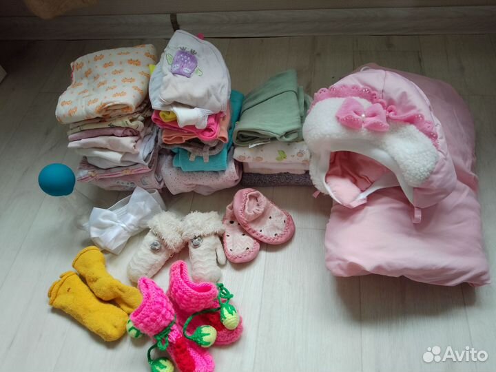 Пакет вещей от 0-6 мес на девочку