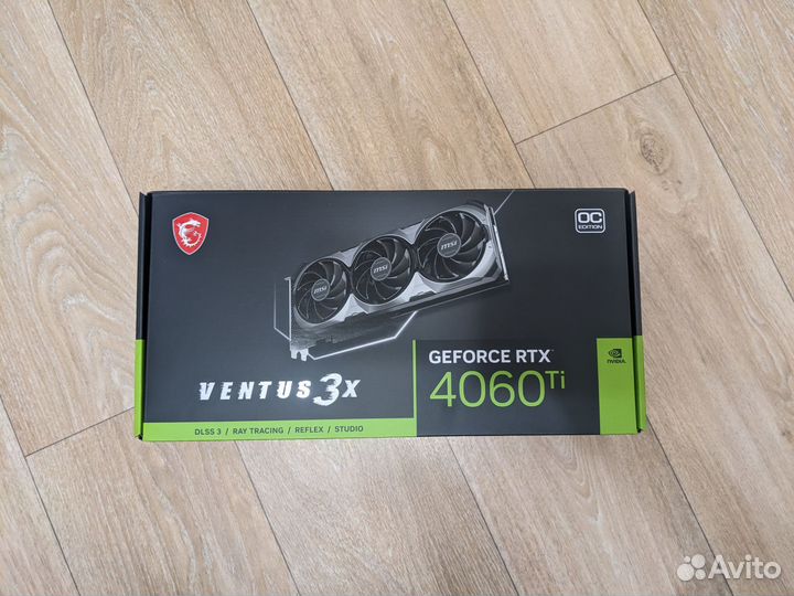 Видеокарта msi rtx 4060ti (новая)