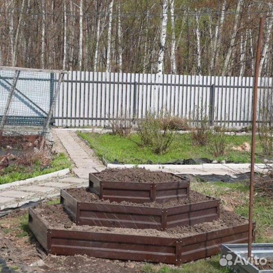 Грядка темно-красная 1м х 1м х 22см