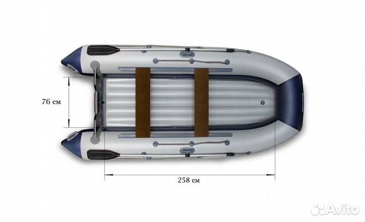 Надувная лодка пвх флагман 360 U новая
