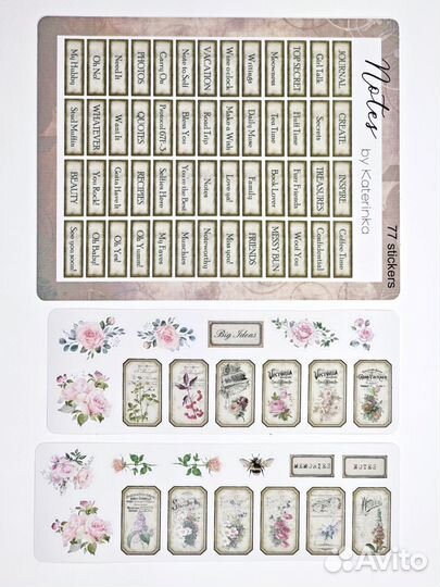 Набор наклеек Notes