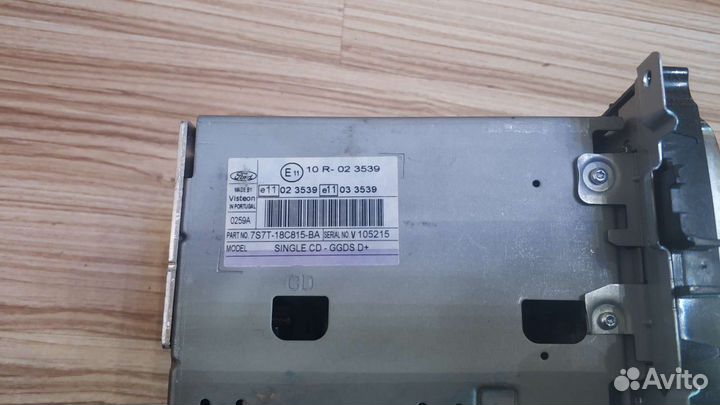 Ford Mondeo 4. Автомагнитола Ford 6000CD