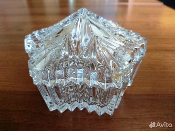 Ваза для фруктов, салатов. Чешский хрусталь
