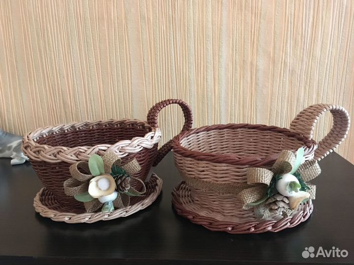 Сухарницы плетеные