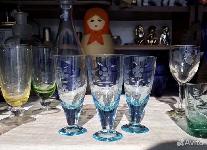 Рюмки фужеры бокалы Богемия и другие