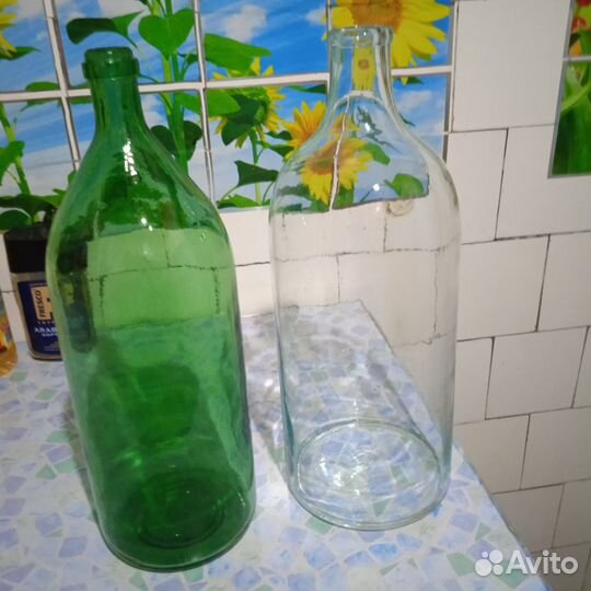 Бутылка стеклянная