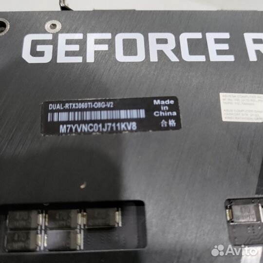 Видеокарта Asus 3060 ti dual