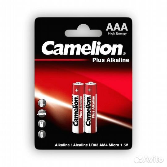 Батарейка Camelion LR03 Plus Alkaline BL-2 1.5В