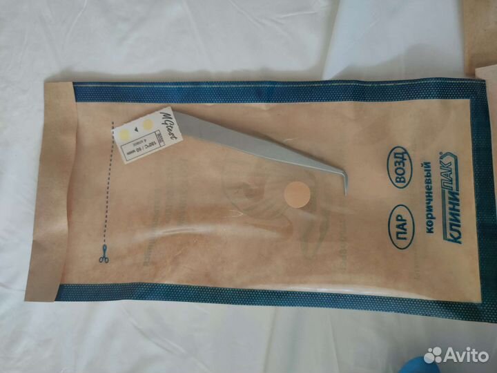 Пинцет для наращивания, для бровей