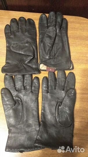 Перчатки женские кожаные