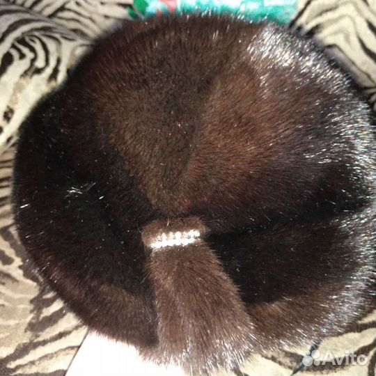 Норковая шапка- берет Новая