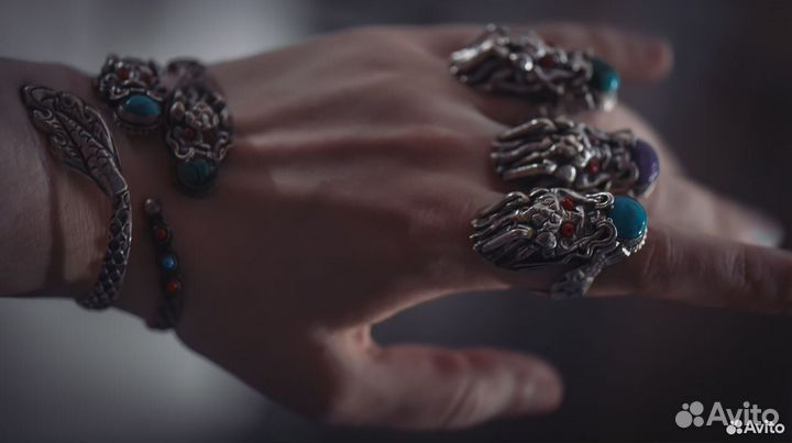 Перстни и браслеты Драконы из Непала