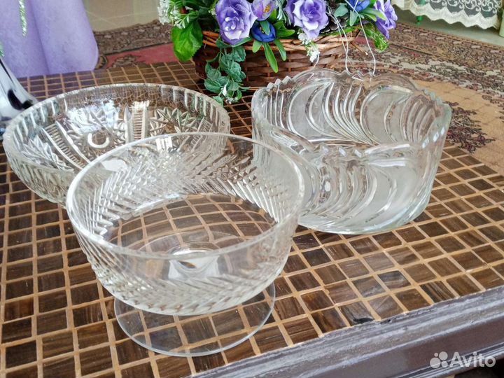 Ваза хрустальная