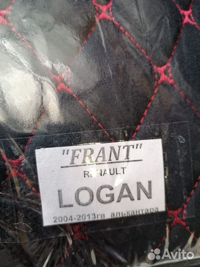 Чехлы на renault logan 1 с алькантарой