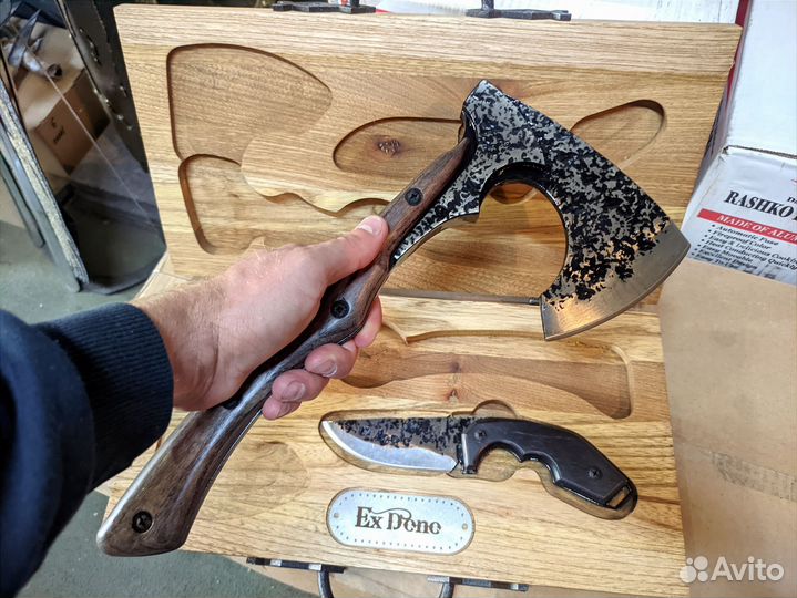 Подарочный набор для мужчины топор и нож