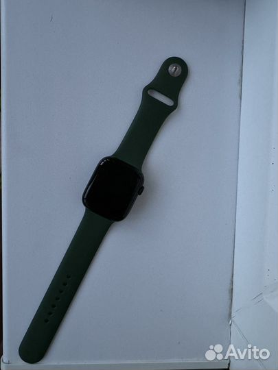 Часы apple watch 7 45 mm green