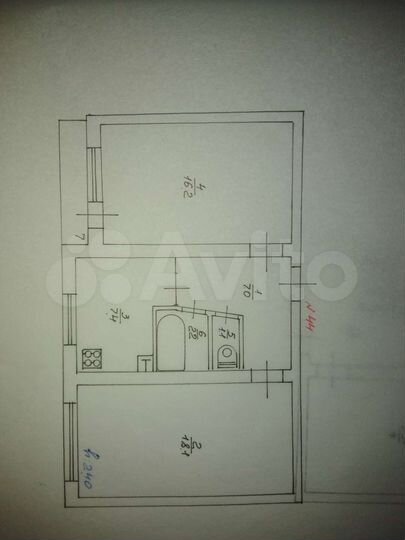 2-к. квартира, 53,1 м², 5/5 эт.