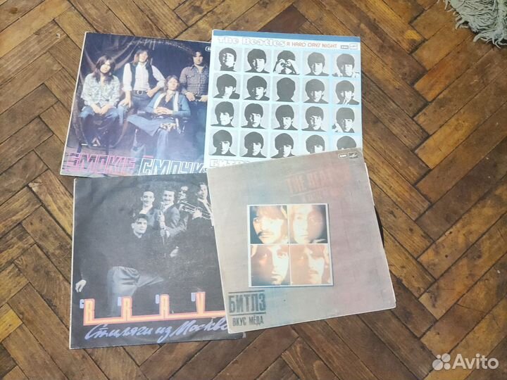 Виниловые пластинки the beatles,smokie,bravo