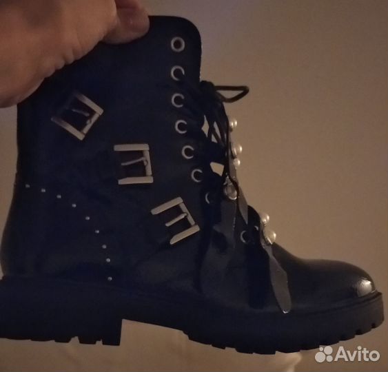 Лаковые женские ботинки 41