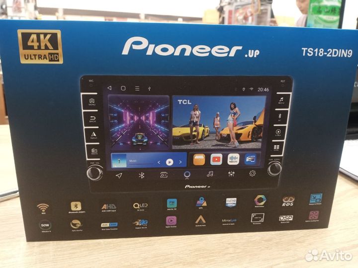 Android магнитола 6+128Gb Pioneer TS18-2D 9-дюймов